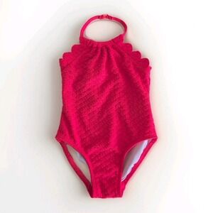 Kate Spade New York Baby Girl One Piece Swimsuit 12 Months Bright Pinkish Red